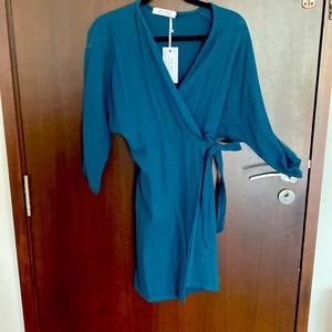 Ava Sky / Fighting Eel wrap dress